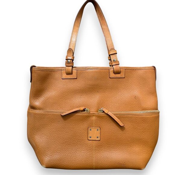 Dooney & Bourke Handbags - Dooney & Bourke Convertible Shopper Tote Bag Brown Leather
